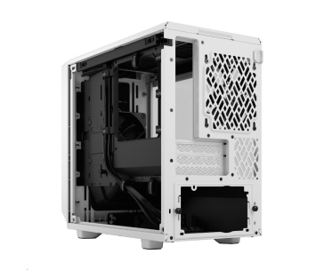 FRACTAL DESIGN skříň Meshify 2 Nano White TG Clear Tint, USB 3.1 Type-C, 2x USB 3.0, bez zdroje, miniITX