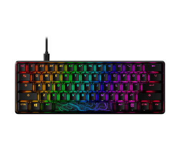 HyperX 60 Alloy Origins AQU Gaming Keyboard-US - Klávesnice