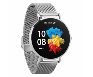 Garett Smartwatch Verona stříbrná, ocel