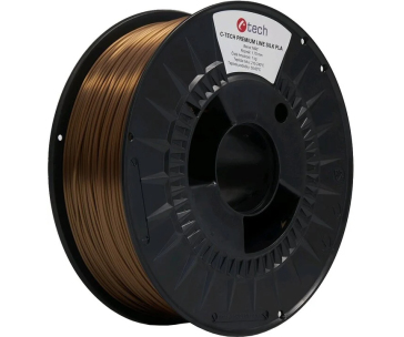 C-TECH Tisková struna (filament) PREMIUM LINE, Silk PLA, měď, 1,75mm, 1kg