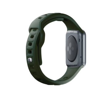 3mk Silicone Watch Strap pro Apple 42/44/45/49 mm Dark Green