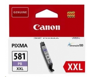 Canon CARTRIDGE CLI-581 XXL foto modrá pro PIXMA TS615x, TS625x, TS635x, TR7550, TS815x (9 140 str.)