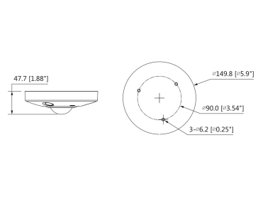 Dahua IPC-EBW81230, IP kamera, 12Mpx, 1/1.7” CMOS, objektiv 1,98 mm, IR<10, IP67, IK10