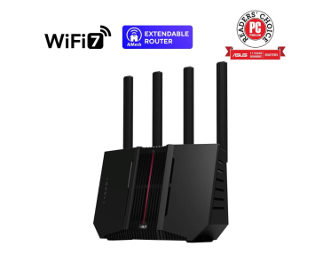 ASUS Router RT-BE92U, WiFi7 Router, AiMesh, 2x WAN, 3x LAN, 1x USB 3.2