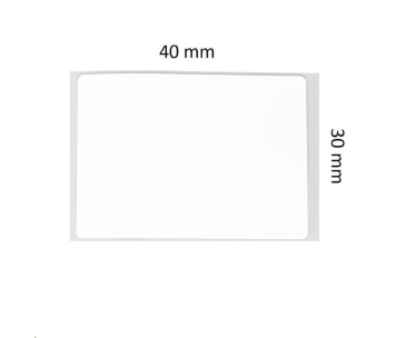 Niimbot štítky R 40x20mm 320ks Bílé pro B21, B21S, B3, B1S