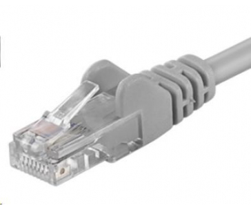 PremiumCord Patch kabel UTP RJ45-RJ45 CAT6 10m šedá