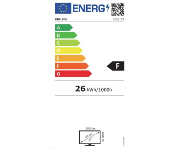 Philips MT VA LED 27" 272E1CA/00 - VA panel, 1920x1080, D-Sub, HDMI, DP, repro, zakriven