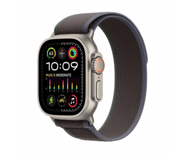 APPLE Watch Ultra 2 GPS + Cellular, 49mm Titanium Case with Blue/Black Trail Loop - M/L