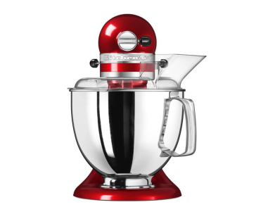 BAZAR - KitchenAid Artisan 5KSM175PSECA kuchyňský robot, 10 rychlostí, planetární systém, červená - opraveno / nepoužito