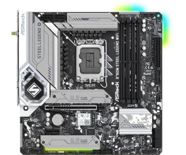 BAZAR - ASRock MB Sc LGA1700 B760M STEEL LEGEND WIFI, Intel B760, 4xDDR5, 1xDP, 1xHDMI, WI-FI, mATX - Po opravě (Bez pří