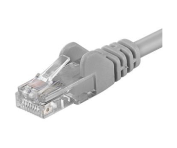 PremiumCord Patch kabel UTP RJ45-RJ45 CAT6 3m šedá