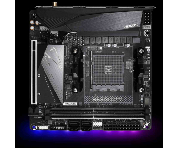 GIGABYTE MB Sc AM4 B550 I AORUS PRO AX, AMD B550, 2xDDR4, 1xDP, 2xHDMI, WI-FI, mITX