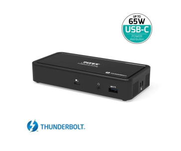 PORT dokovací stanice 9v1 THUNDERBOLT 2x 4K, 2x DP, RJ45, 3x USB-A, 2x USB-C, USB-C 65W, 3,5