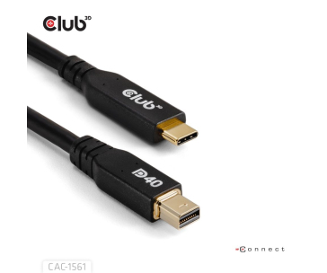 Club3D Kabel USB-C na MiniDisplayPort 2.1, 8K30Hz, DSC1.2, UHBR10, 2m