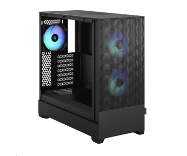 FRACTAL DESIGN skříň Pop Air RGB Black TG Clear Tint, 2x USB 3.0, bez zdroje, ATX