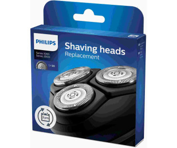 Philips SH50/50 náhradní holicí hlavy, trvanlivost 9 milionů oholených chloupků, 3 kusy v balení