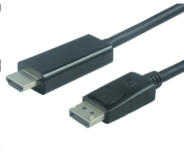 PREMIUMCORD Kabel DisplayPort 1.2 na HDMI 2.0, pro rozlišení 4Kx2K@60Hz, 2m