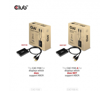 Club3D adaptér Mini DP na Dual Link DVI, HDCP OFF version for Apple Cinema Displays Active Adapter