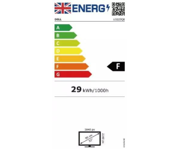 DELL LCD U3223QE - 31.5''/IPS/LED/4K/3840x2160/16:9/60Hz/8ms/2000:1/400 cd/m2/HDMI/DP/Pivot/VESA/3YNBD (210-BCYO)