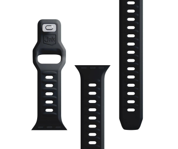 3mk Silicone Watch Strap pro Apple 38/40/41 mm Black