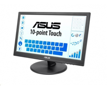 ASUS LCD dotekový 15.6" VT168HR Touch 1366x768 220cd lesklý, HDMI 10-point multi-touch, USB, WLED/TN VESA 75x7