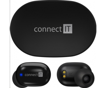 CONNECT IT True Wireless SensorTouch sluchátka do uší s mikrofonem, černá