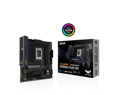 ASUS MB Sc LGA1700 TUF GAMING B760M-PLUS D4, Intel B760, 4xDDR4, 1xDP, 1xHDMI, mATX