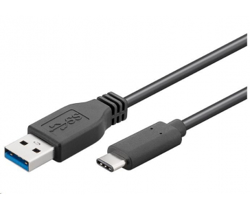 PremiumCord Kabel USB 3.1 konektor C/male - USB 3.0 A/male, černý, 2m