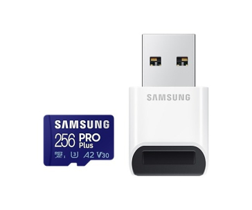 Samsung micro SDXC karta 256GB PRO Plus + USB adaptér