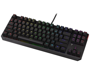 Endorfy herní klávesnice Thock TKL Khail  RD RGB /USB/ red sw. / drátová / mechanická / US layout / černá RGB