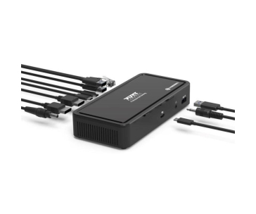 PORT dokovací stanice 9v1 THUNDERBOLT 2x 4K, 2x DP, RJ45, 3x USB-A, 2x USB-C, USB-C 65W, 3,5