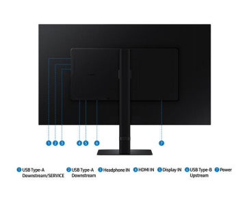 SAMSUNG MT LED LCD - 27" ViewFinity S6 (S60D) - 2560x1440 (QHD), IPS, 100Hz, LAN