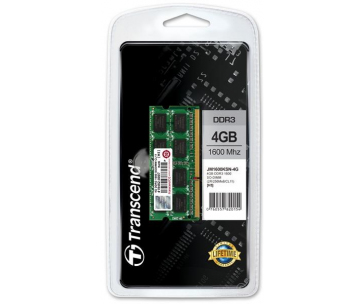 TRANSCEND SODIMM DDR3 4GB 1600MHz 256Mx8 CL11 JetRam™ Retail