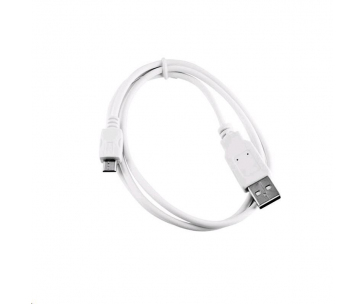 C-TECH kabel USB 2.0 AM/Micro, 2m, bílý