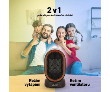 Lauben Desk Fan&Heater 2in1 600BB - Poškozený obal (Komplet)