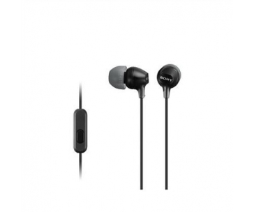 SONY stereo sluchátka MDR-EX15AP, černá