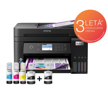 EPSON tiskárna ink EcoTank L6270, 3v1, A4, 1200x4800dpi, 33ppm, USB, Wi-Fi, LAN