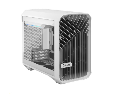 FRACTAL DESIGN skříň Torrent Nano White TG Clear Tint, USB 3.1 Type-C, 2x USB 3.0, bez zdroje, mITX