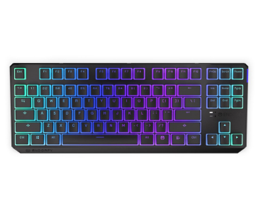 Endorfy herní klávesnice Thock TKL Red Pudding/ bezdrátová / red switch / mechanická / US layout / černá RGB