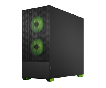 FRACTAL DESIGN skříň Pop Air RGB Green Core TG Clear Tint, 2x USB 3.0, bez zdroje, ATX