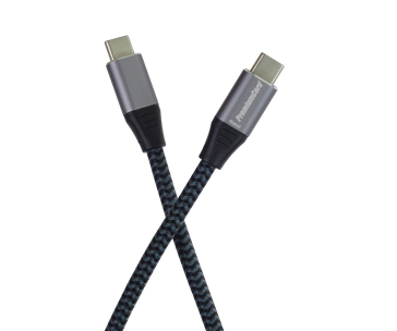 PREMIUMCORD USB-C kabel (USB 3.2 Gen2x2, 5A, 100W, 20Gbit/s) 3m, Šedá