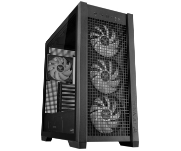 ASUS case TUF GAMING CASE (GT302) TG, Mid Tower, 4x 140mm ARGB Fan, černá