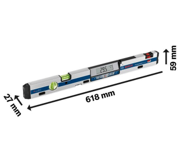 BOSCH GIM 60 L digitální vodováha, 60 cm, měřicí rozsah 4x 90°, ochranné pouzdro