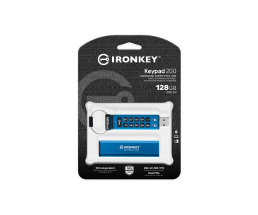 Kingston Flash Disk IronKey 256GB USB-C IronKey Keypad 200C, FIPS 140-3 Lvl 3 (Pending) AES-256