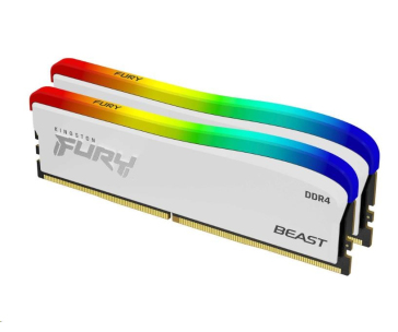 KINGSTON DIMM DDR4 32GB (Kit of 2) 3200MT/s CL16 FURY Beast Bílá RGB SE