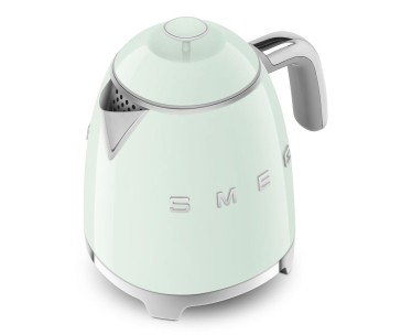 Smeg KLF05PGEU mini rychlovarná konvice, 0,8 l / 3 šálky, 1400 W, styl 50. let, pastelově zelená