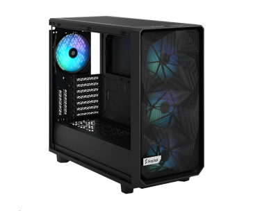 FRACTAL DESIGN skříň Meshify 2 RGB Black TG Light Tint, USB 3.1 Type-C, 2x USB 3.0, bez zdroje, E-ATX