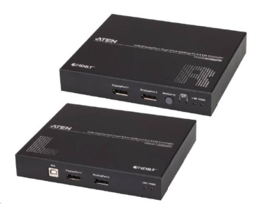 ATEN Extender PC-konzole Dual DP, HDBaseT 2.0, USB, RS-232, audio, 4K@100m