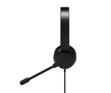 PORT stereo headset s mikrofonem, USB-A/USB-C, černá