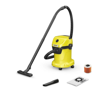 Karcher WD 3 V-17/4/20 víceúčelový vysavač, 1000 W, objem 17 l, mokré a suché vysávání, žlutá